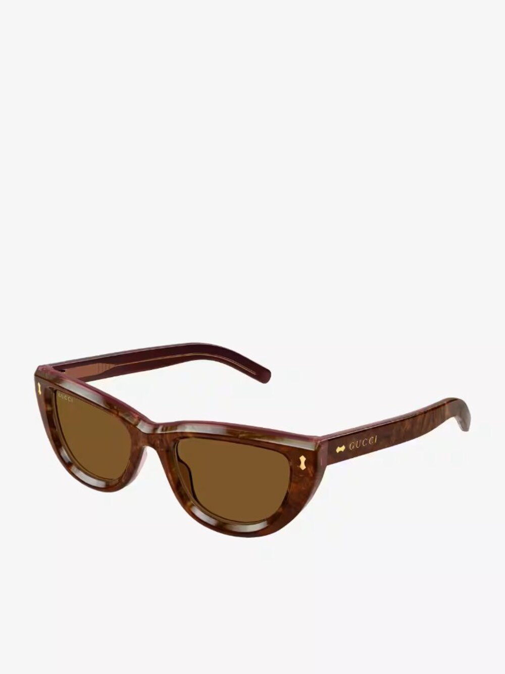 NEW GUCCI SUNGLASSES WOMEN BROWN EYEWEAR GUCCI GG1521S 003